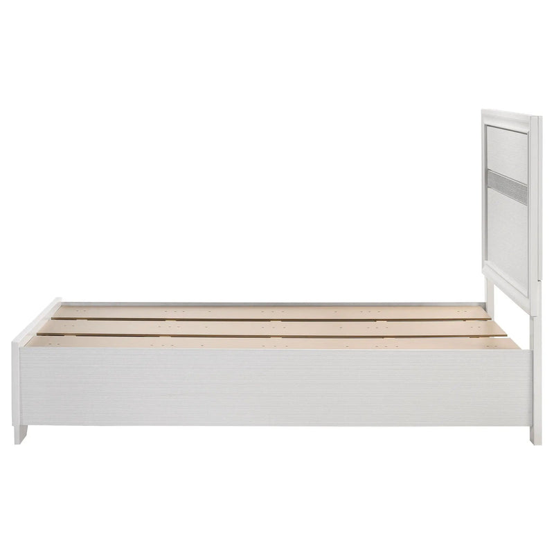 Miranda 51-inch Wood Twin Storage Panel Bed White by Unique Piece Furniture