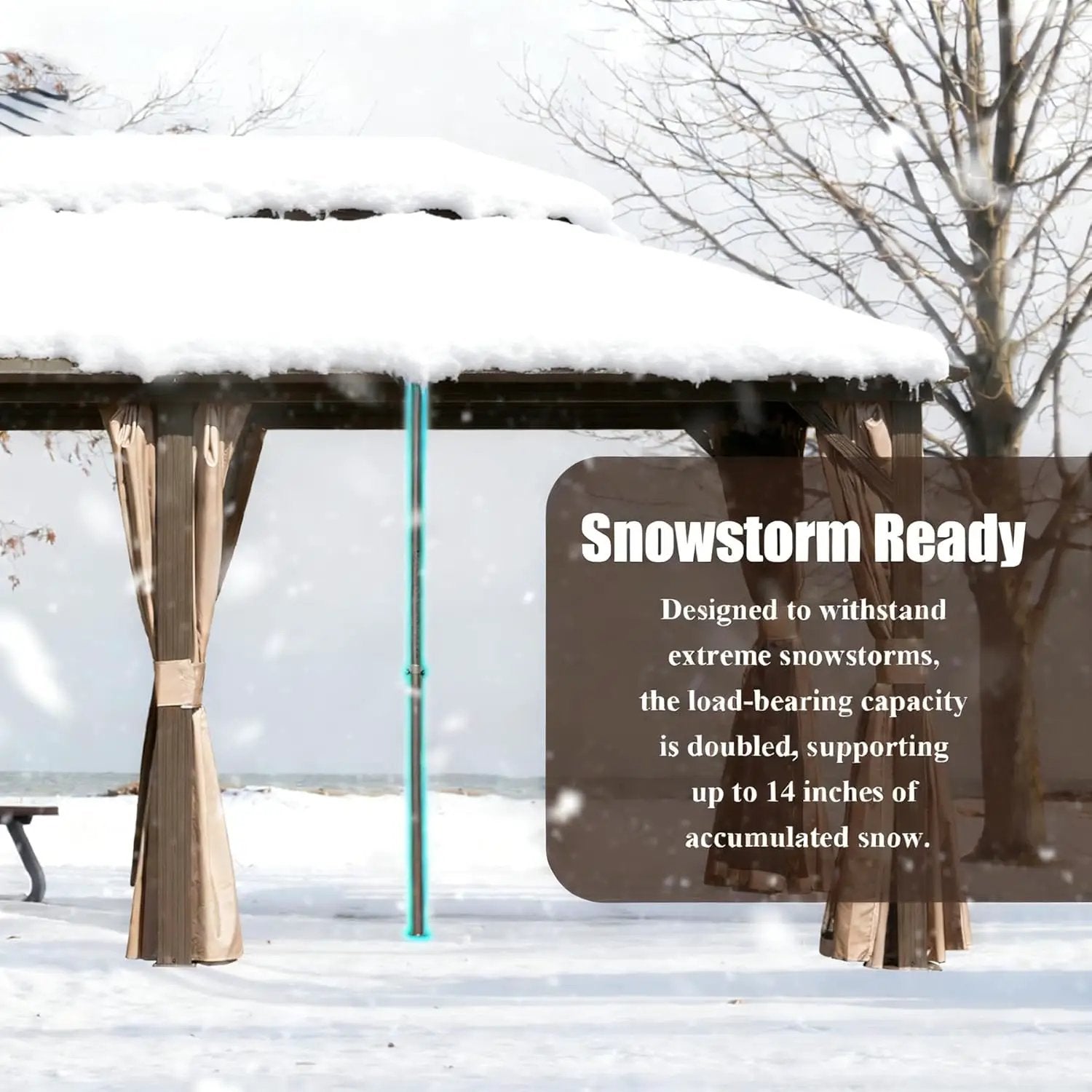 Universal Support Post for Gazebo Stability by HouseOfZazla