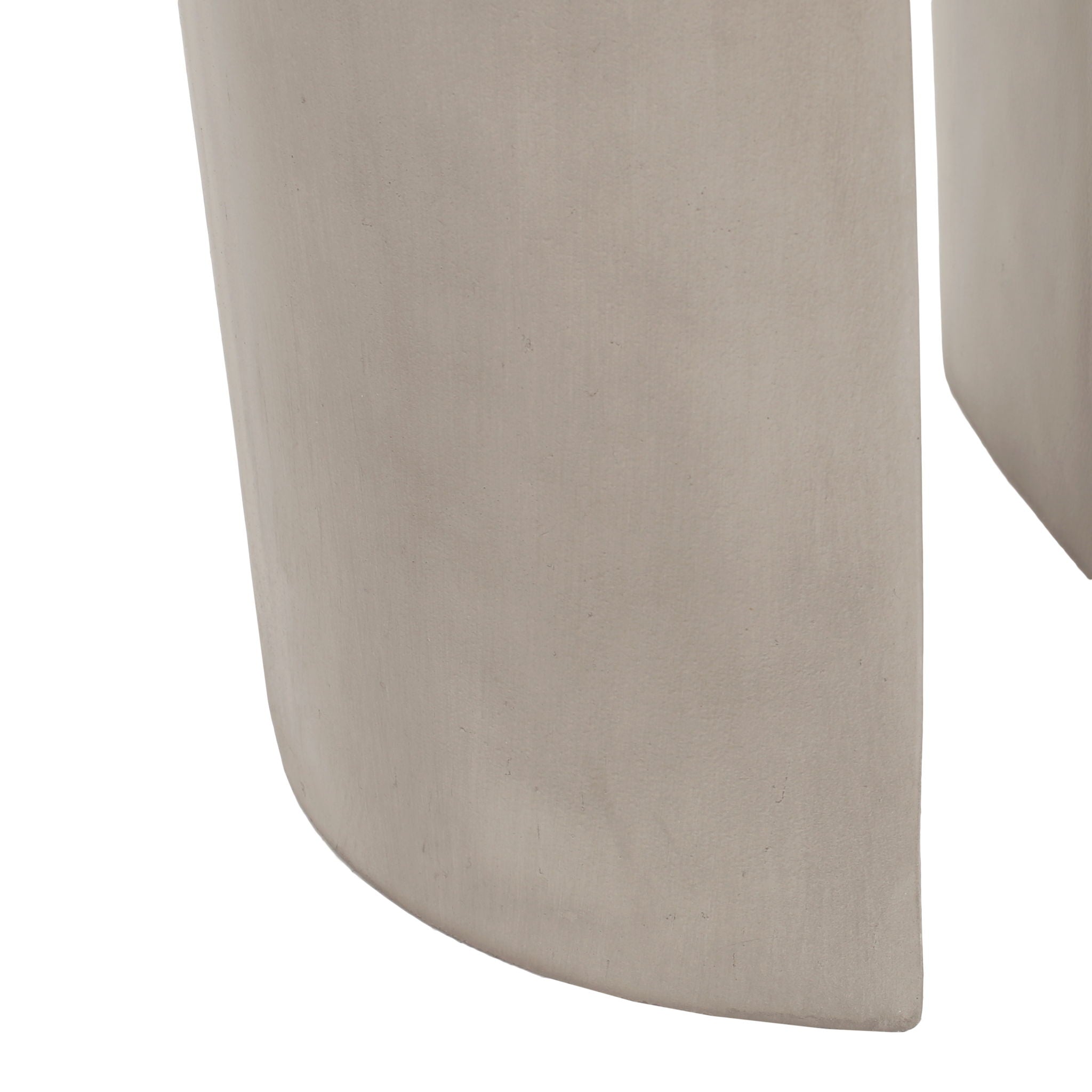 Outdoor Round With U Shape Side Table - Light Gray by HouseOfZazla