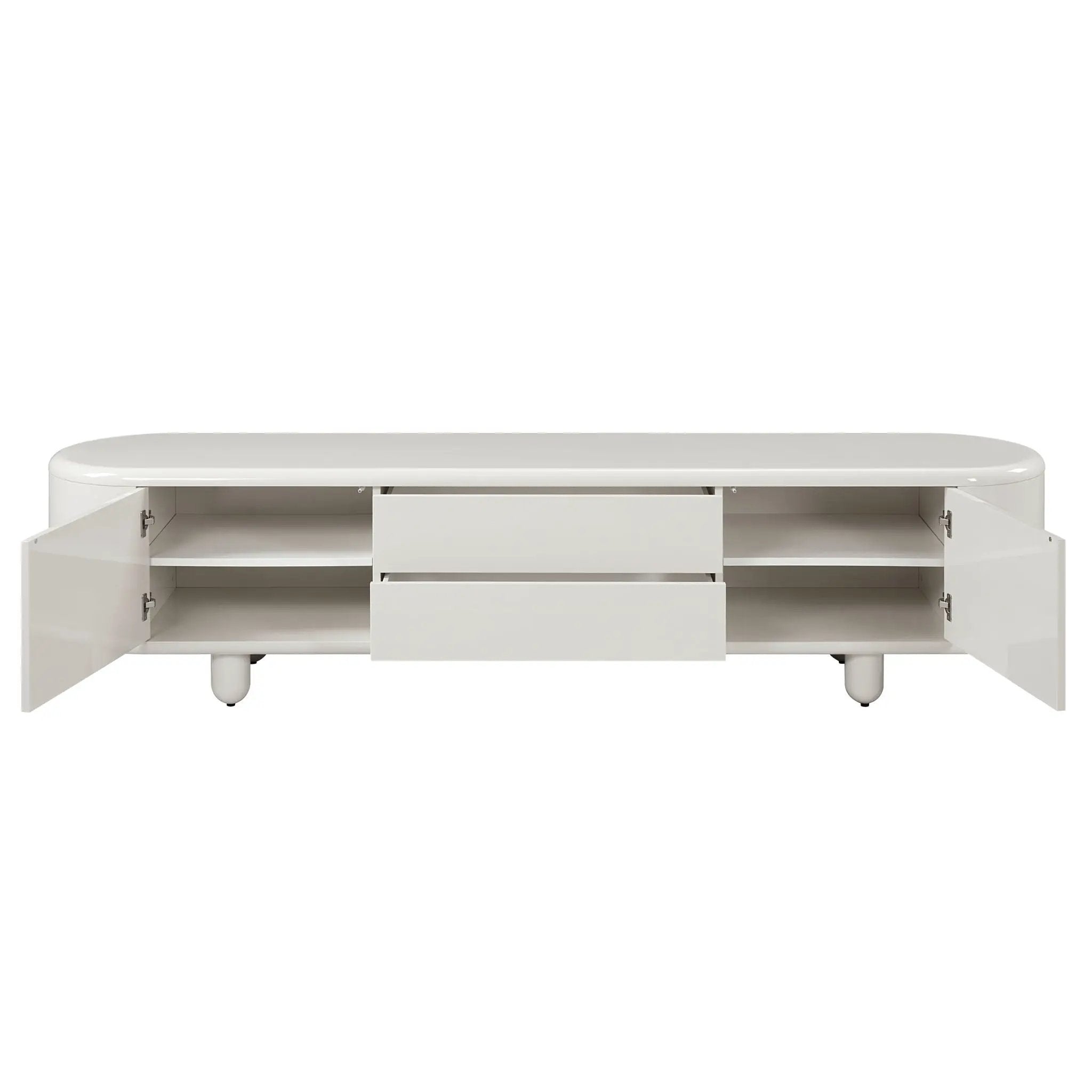 Keely - TV Stand - Gloss White by HouseOfZazla