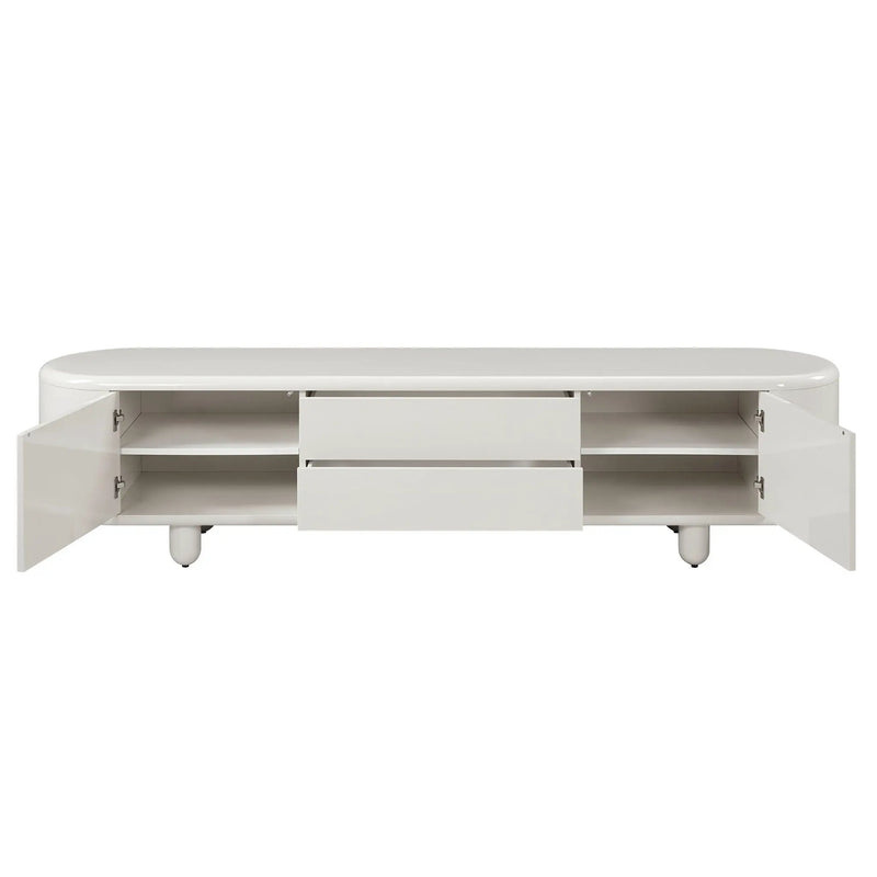 Keely - TV Stand - Gloss White by HouseOfZazla