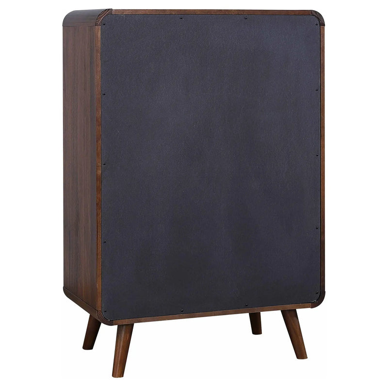 Robyn 5-drawer Bedroom Chest of Drawers Dark Walnut by Unique Piece Furniture