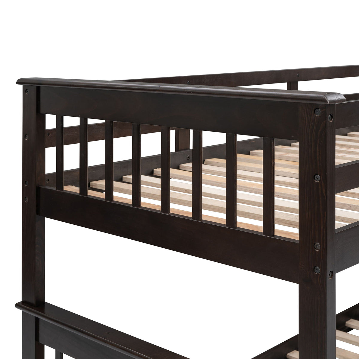 Stairway Bunk Bed With Storage And Guard Rail For Bedroom, photo 7 of 7