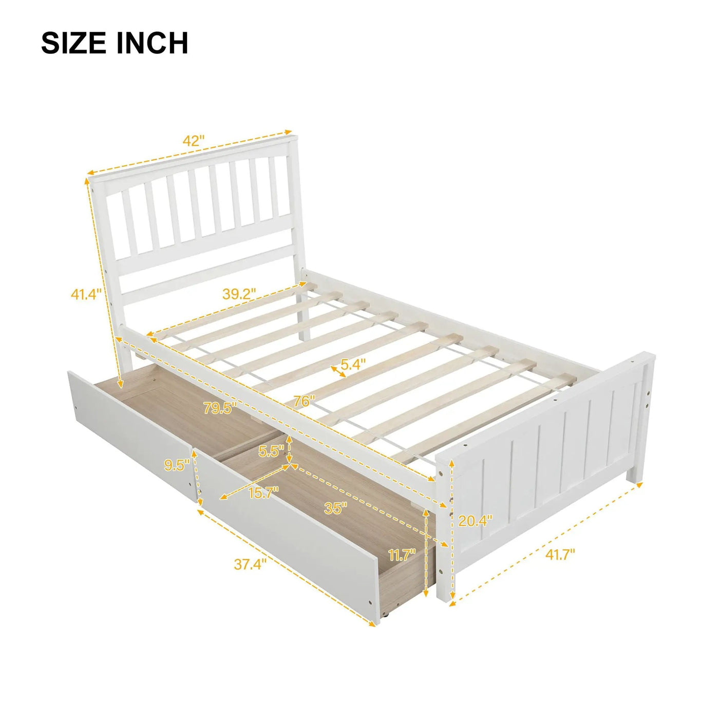 Platform Bed With Two Drawers by HouseOfZazla