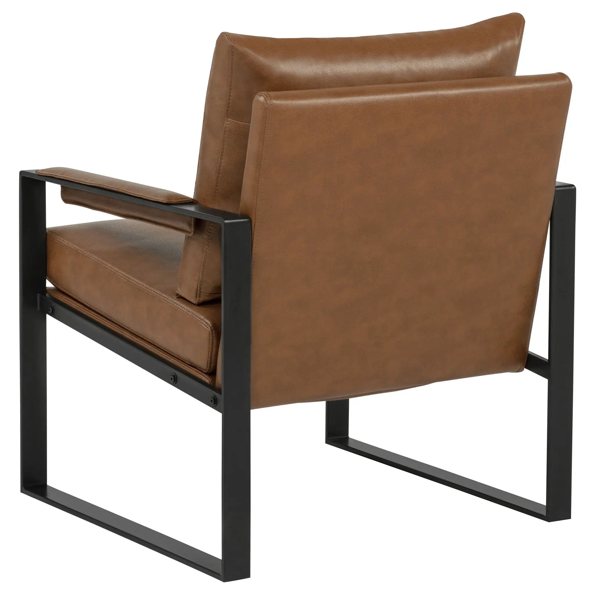 Rosalind Upholstered Track Arm Accent Chair Brown by Unique Piece Furniture