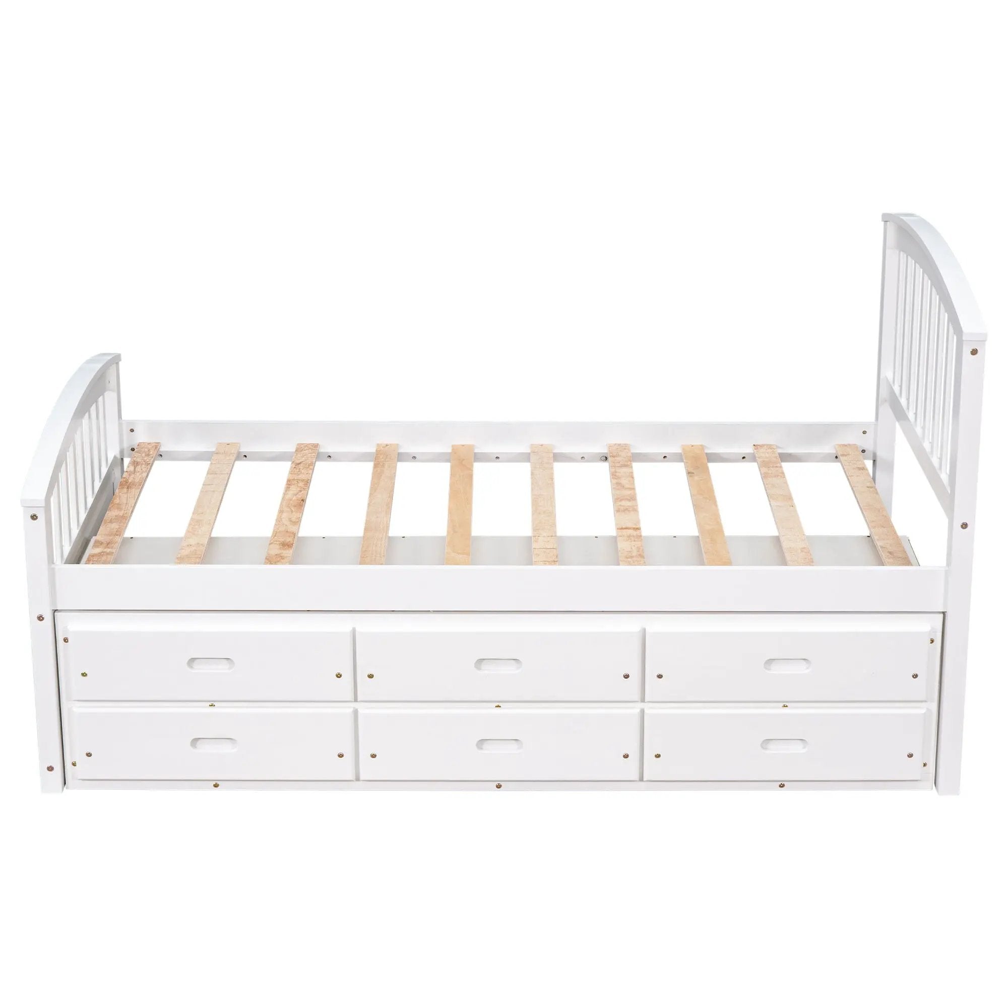 Platform Storage Bed Solid Wood Bed With 6 Drawers by Unique Piece Furniture