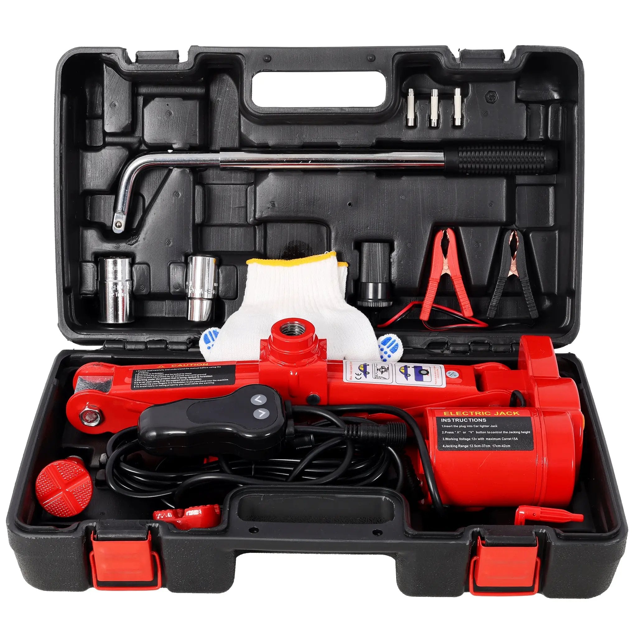 3Ton 12V Electric Car Scissor Jack Kit by HouseOfZazla
