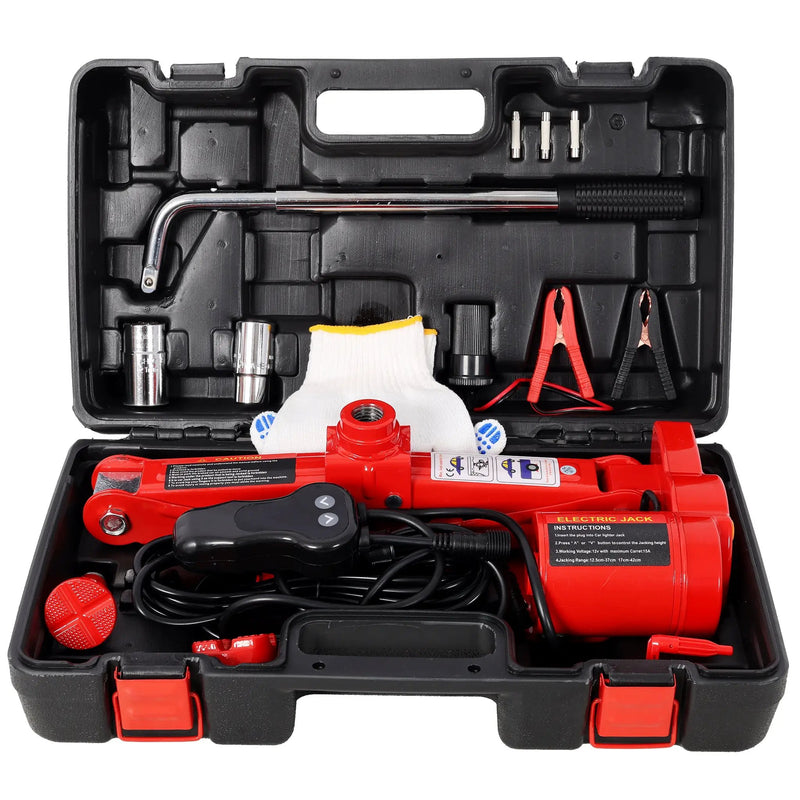 3Ton 12V Electric Car Scissor Jack Kit by HouseOfZazla