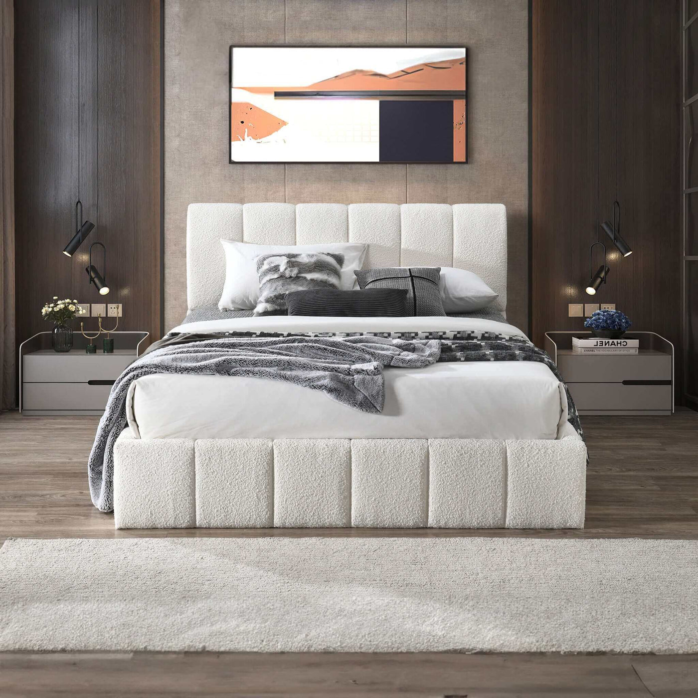 Hilar - Elegant Design Platform Bed by HouseOfZazla