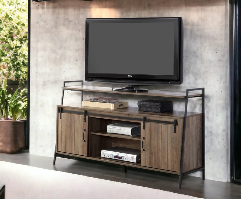 Rashawn - Rustic TV Stand - Oak by HouseOfZazla