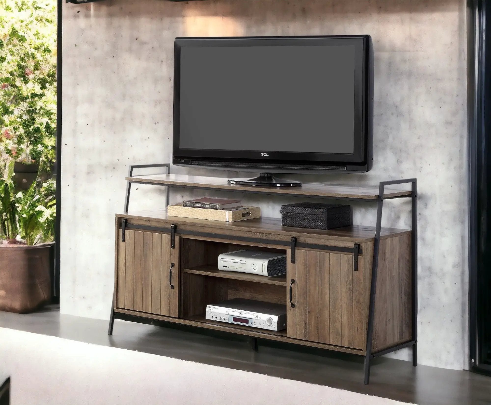 Rashawn - Rustic TV Stand - Oak by Unique Piece Furniture