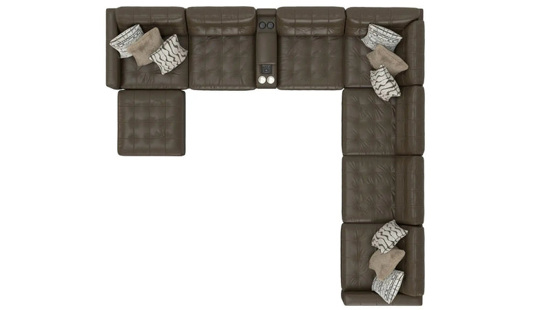 Siena - Modular Sectional And Cocktail Ottoman by Unique Piece Furniture