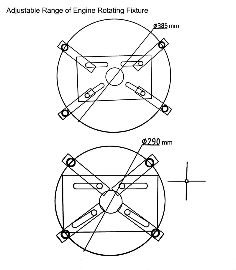 Engine Stand with Rotating Head - 1000lbs Capacity by HouseOfZazla