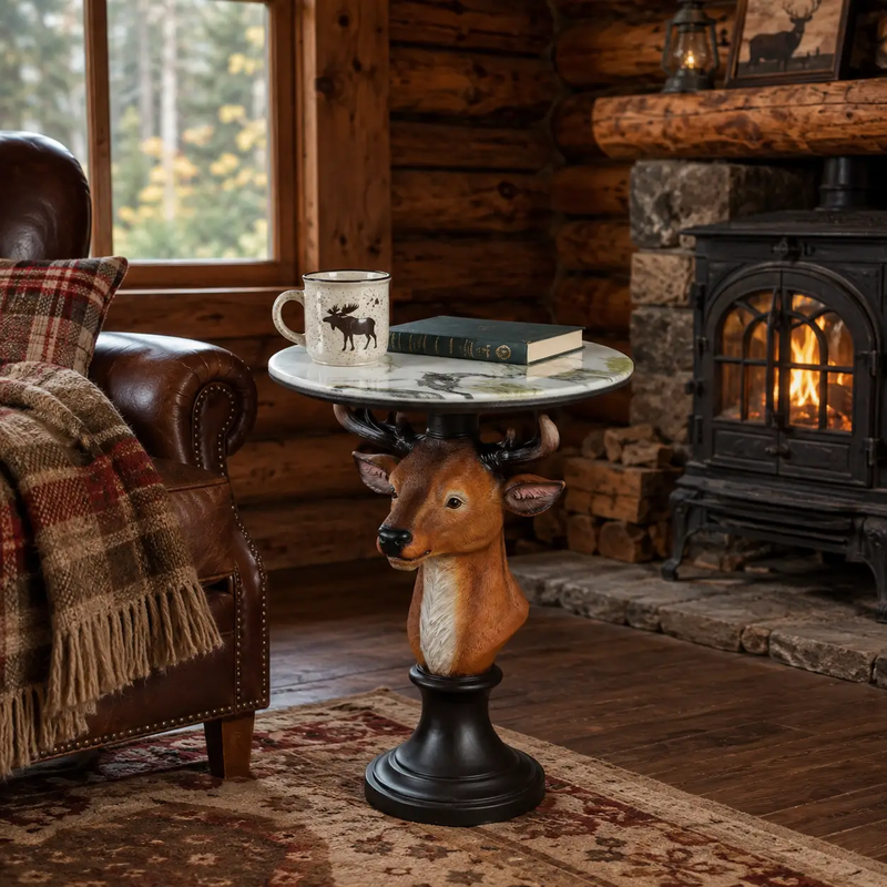 Deer Head Accent Table by HouseOfZazla