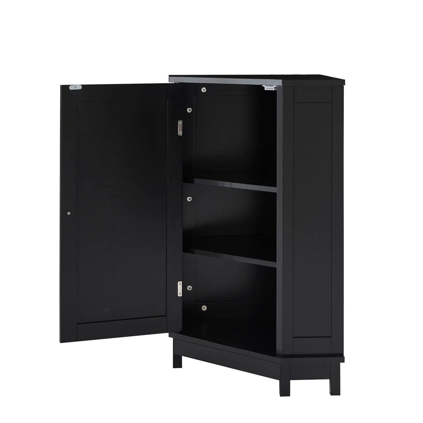 Bathroom Cabinet Triangle Corner Storage Cabinet With Adjustable Shelf Modern Style by HouseOfZazla