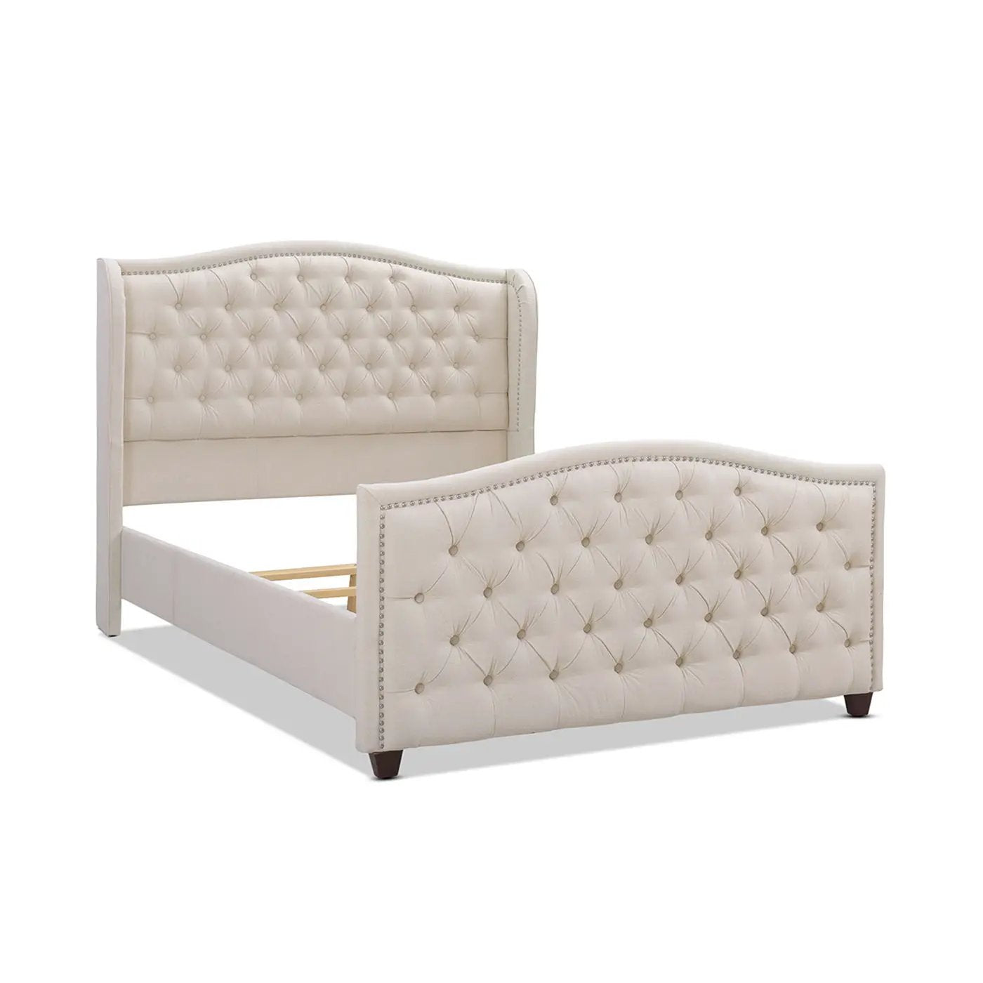 Marcella - Upholstered Shelter Headboard Bed Set by Unique Piece Furniture