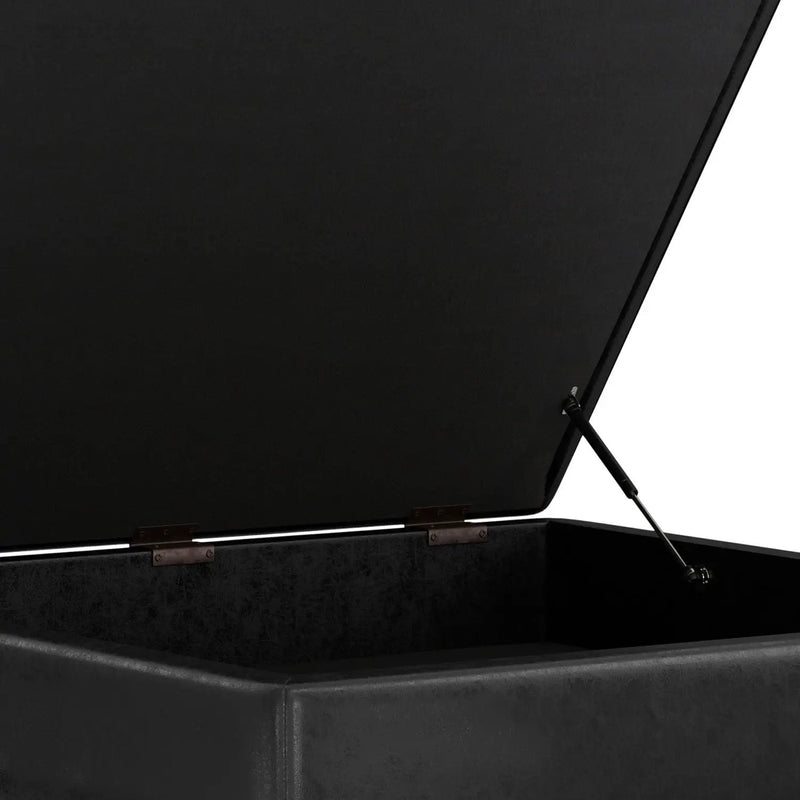Owen - Multifunctional Square Coffee Table Storage Ottoman by Unique Piece Furniture