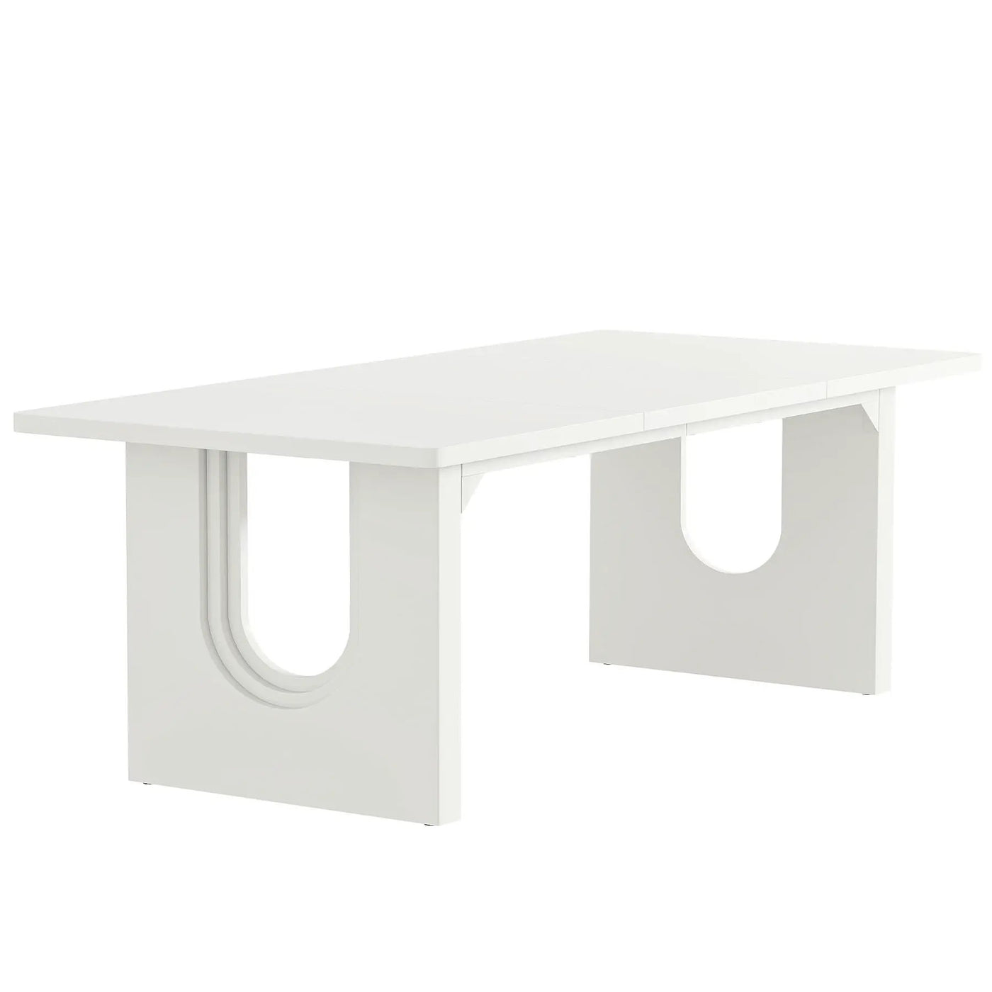 Rectangular Dining Table For 6 - 8 People With Pedestal Base by HouseOfZazla