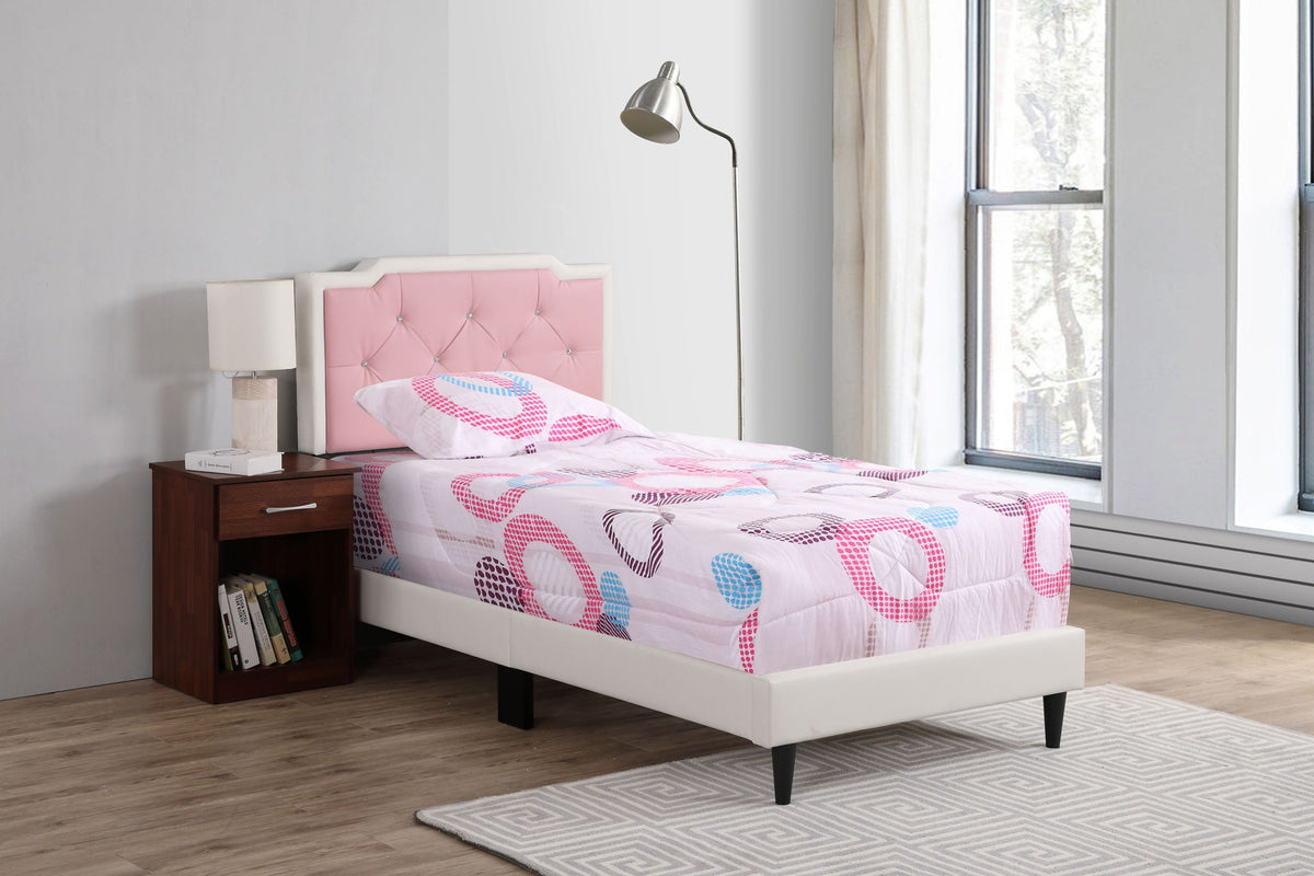 Button Tufted Upholstered Bed with Charming Design - Multiple Colors