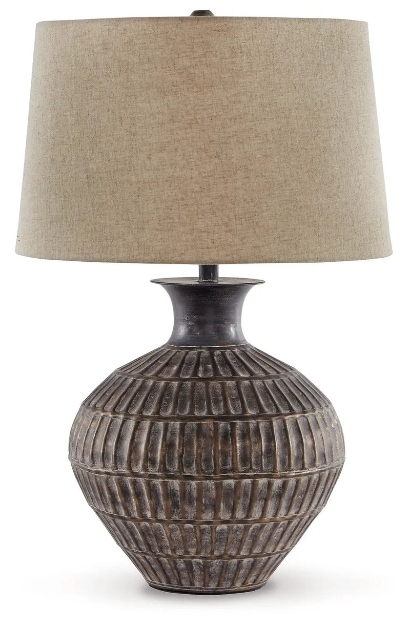Magan - Metal Table Lamp - Antique Bronze Finish by Unique Piece Furniture