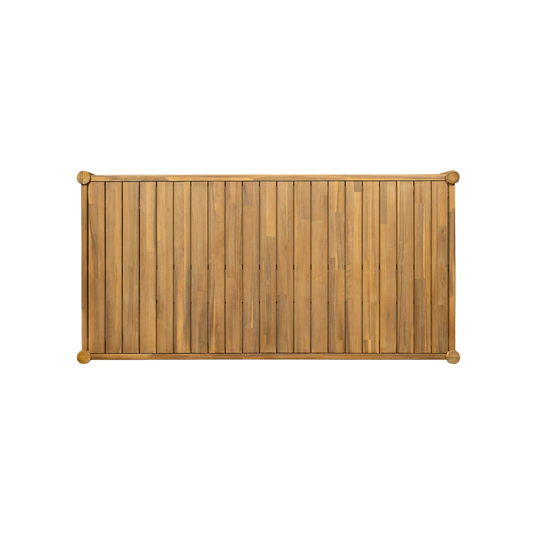 Outdoor Dining Set 1 Table 4 Chairs (Set of 5) - Teak / Beige by HouseOfZazla