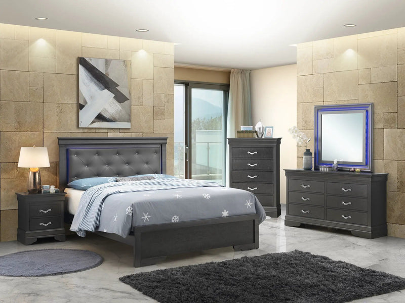 LED Elegant Bed by Unique Piece Furniture