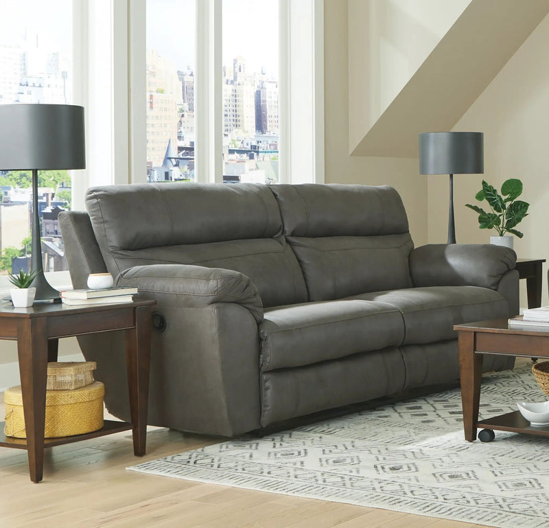 Atlas - Reclining Sofa - Charcoal by Unique Piece Furniture