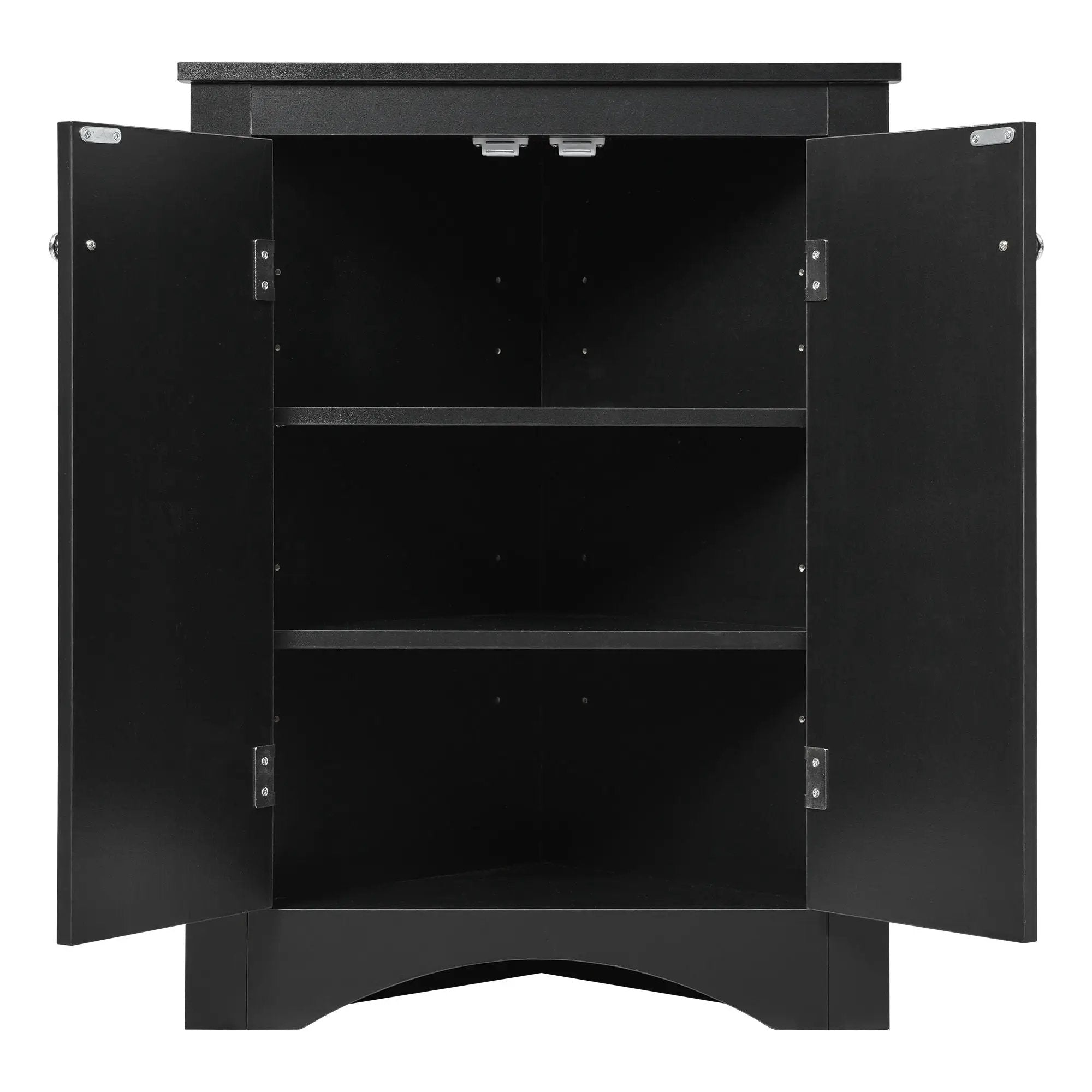 Triangle Bathroom Storage Cabinet With Adjustable Shelves, Freestanding Floor Cabinet For Home Kitchen by HouseOfZazla