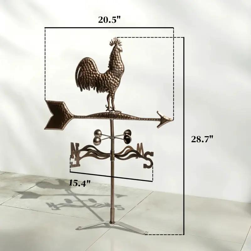 Roof Mount Wind Direction Indicator - Classic Rooster Weathervane by HouseOfZazla