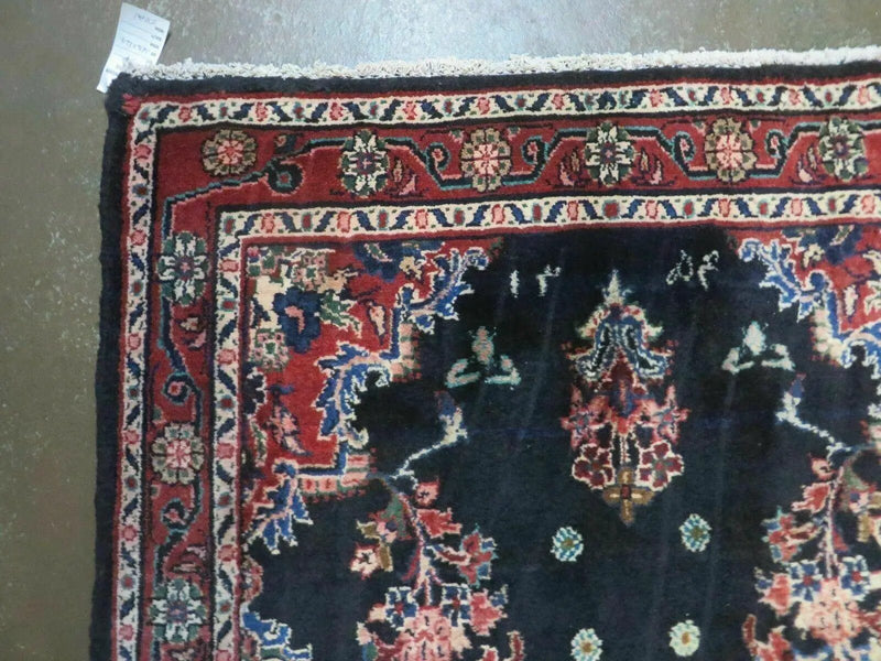 Persian Runner Rug 4x11, Navy Blue Antique Lilihan Runner by Jewel Rugs