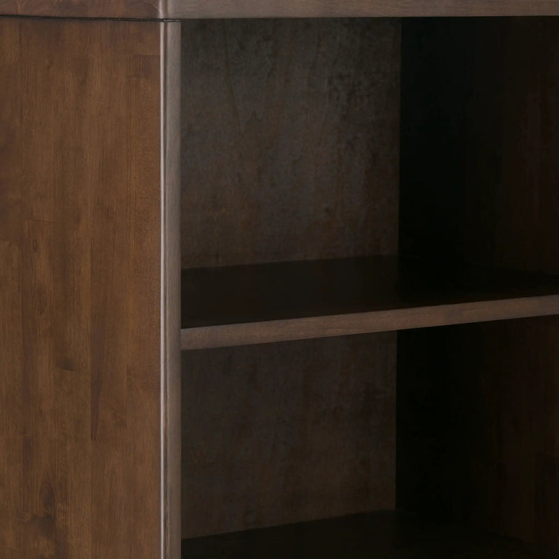 Harper - Bookcase With Storage - Walnut Brown by HouseOfZazla