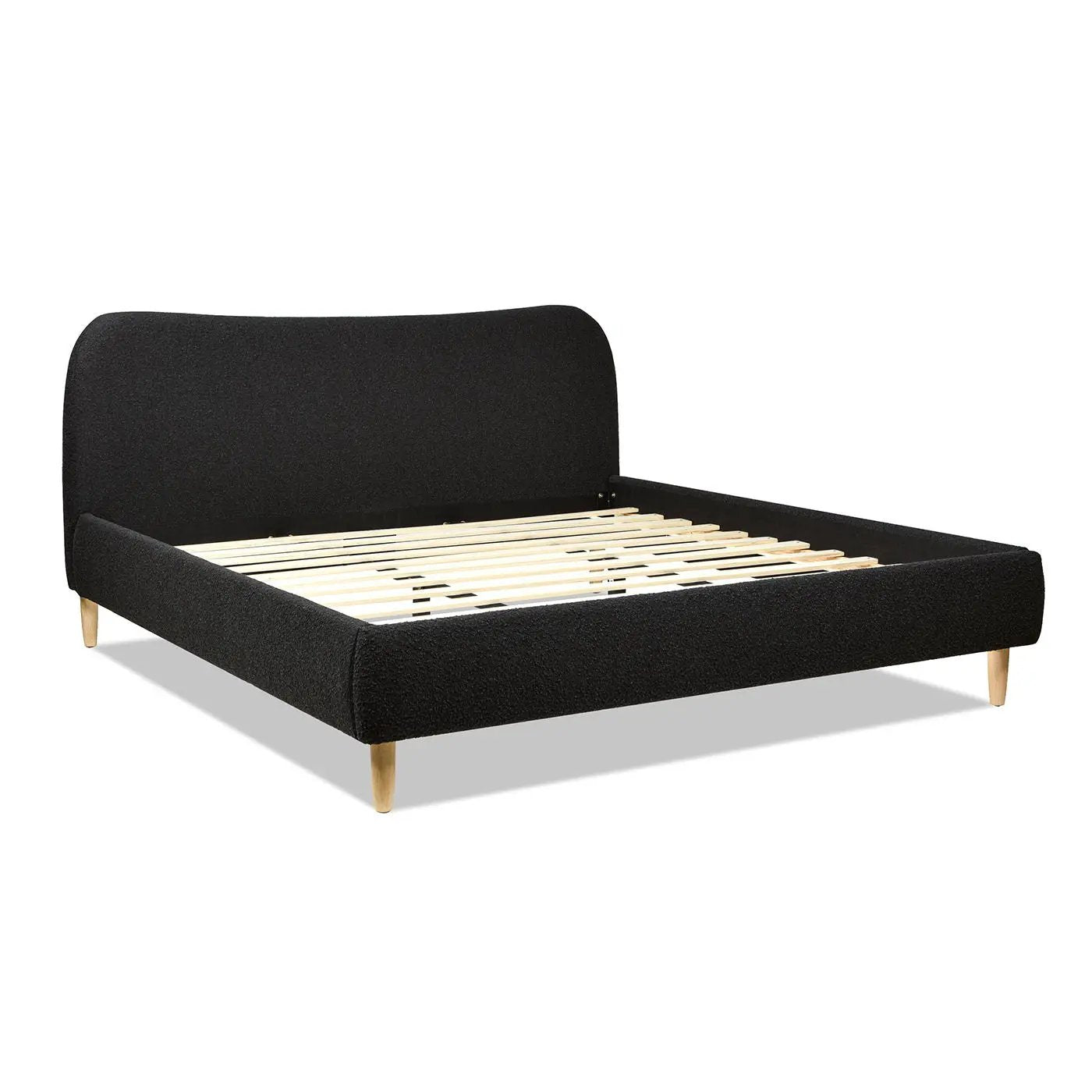 Roman - Curved Headboard Upholstered Platform Bed by Unique Piece Furniture