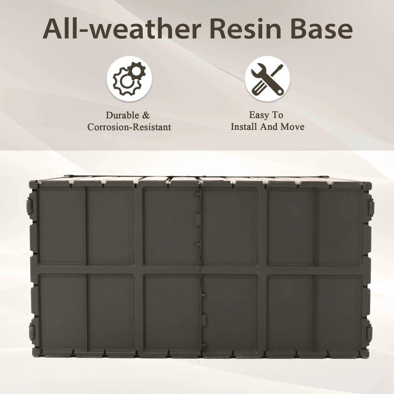 160 Gallon Outdoor Storage Deck Box Waterproof by HouseOfZazla