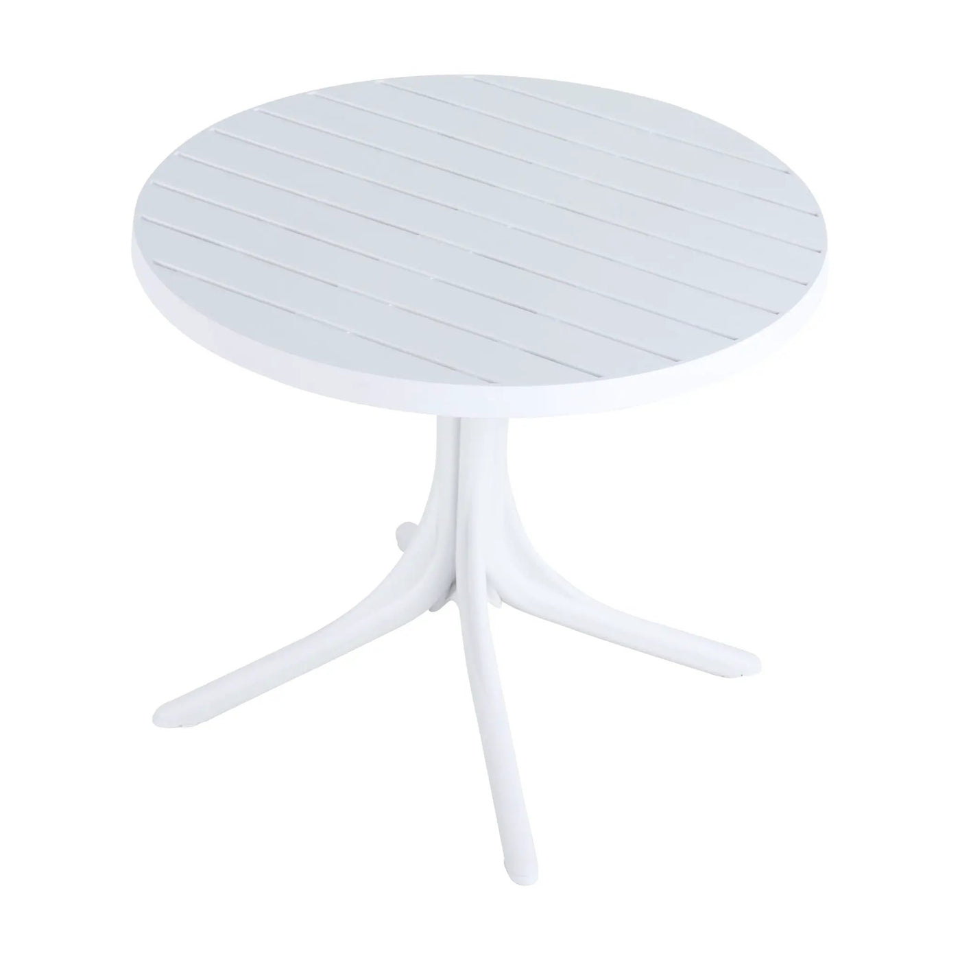 4 Modern Stackable Plastic Armchair Matched With Round Table by HouseOfZazla