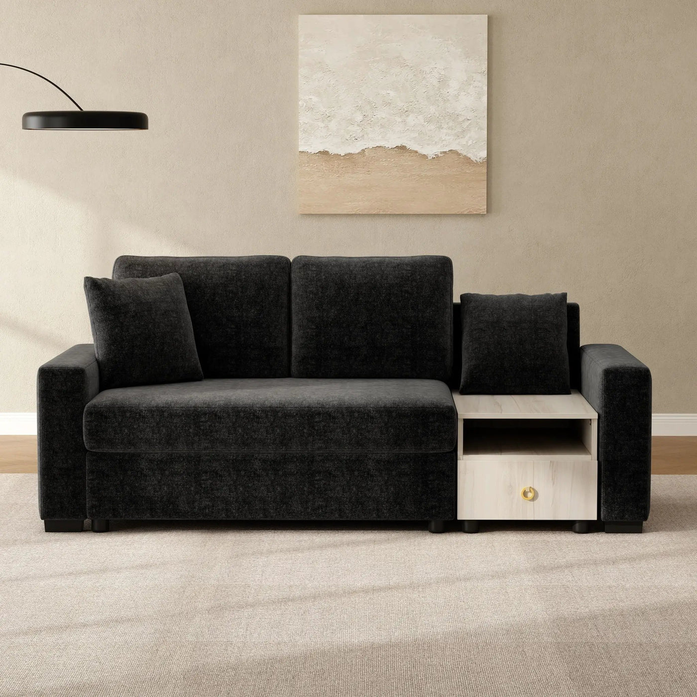 Modular Sofa Couch With Storage Armrest And Center Console by HouseOfZazla