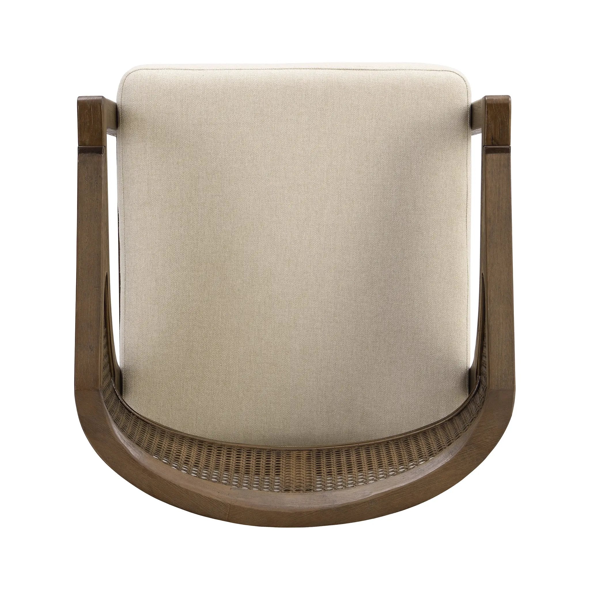 Wooden Frame Counter Stool with Rattan Back - Set of 2 by HouseOfZazla