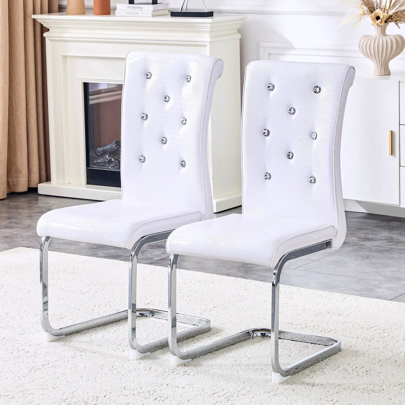 Elegant Design Upholstered Dining Chairs by HouseOfZazla