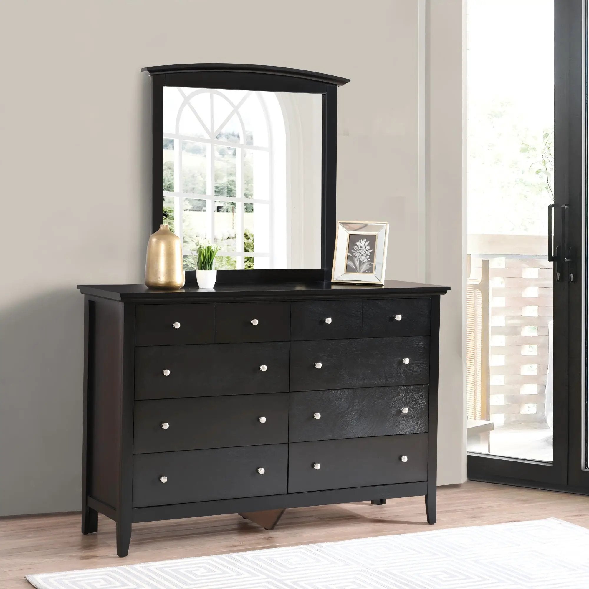Modern Farmhouse Design Elegant Wall Mirror by Unique Piece Furniture