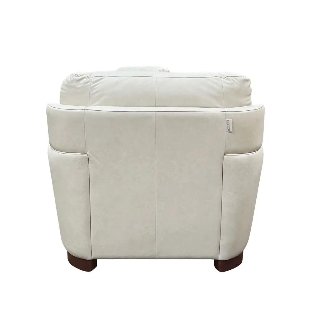 Edrice - Chair - Ivory Top Grain Leather by Unique Piece Furniture