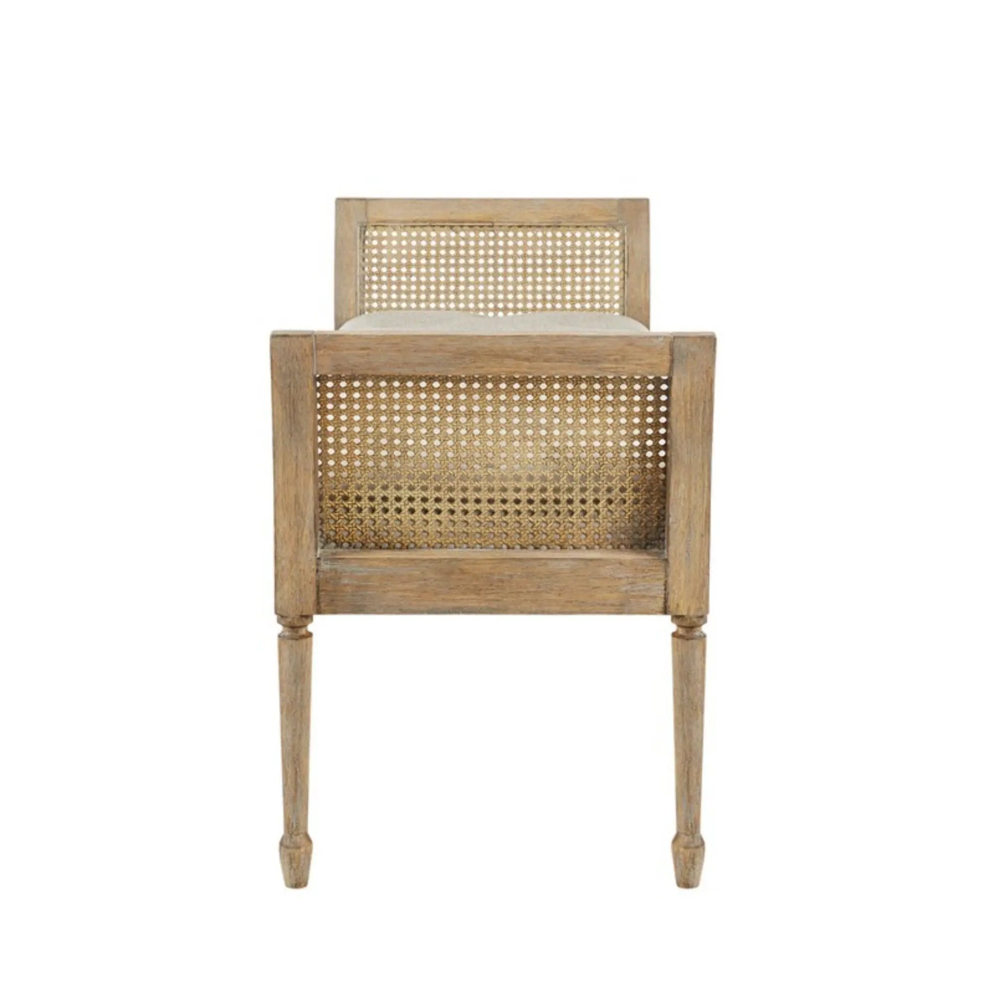 Accent Bench With Arm - Natural by HouseOfZazla