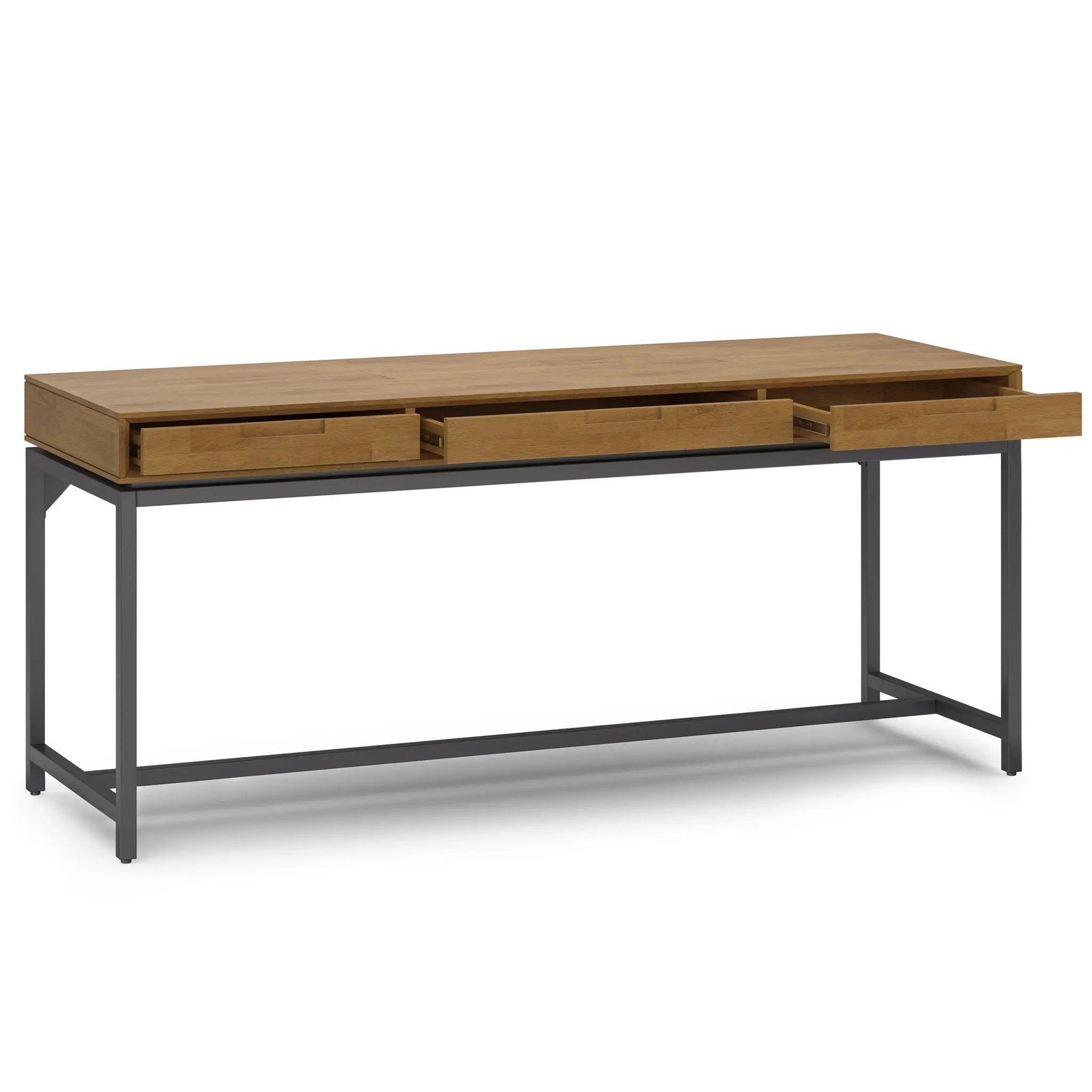 Banting - Mid Century Wide Desk, Handcrafted by Unique Piece Furniture