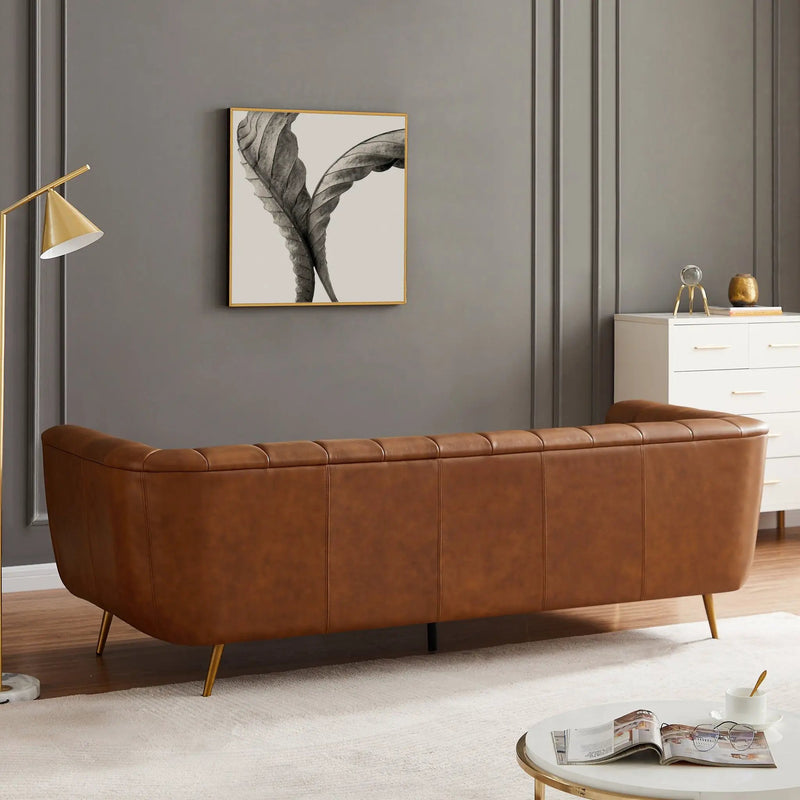 Ava - Sofa - Gold / Tan by HouseOfZazla