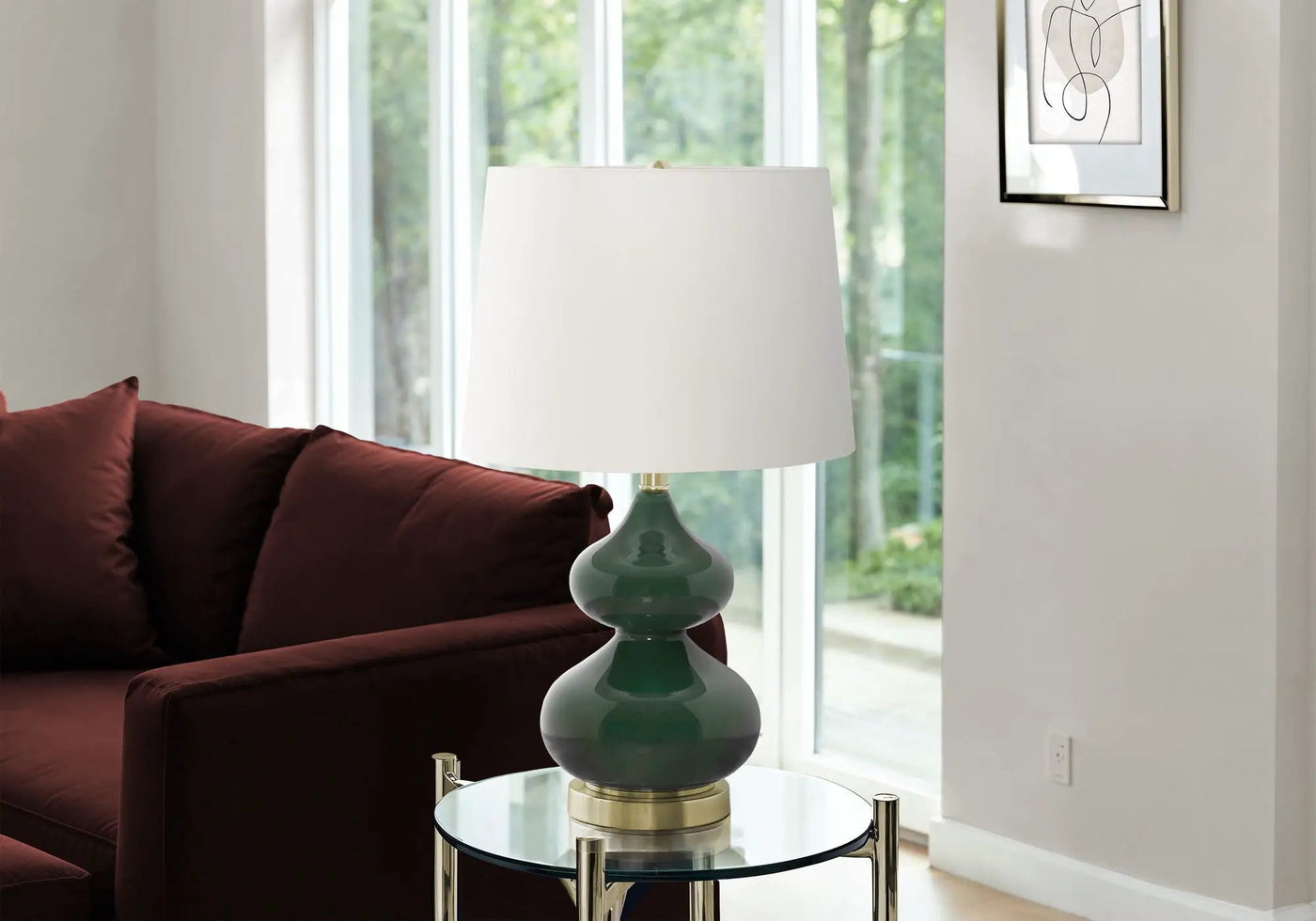 Lighting, Glass, Contemporary Table Lamp by HouseOfZazla