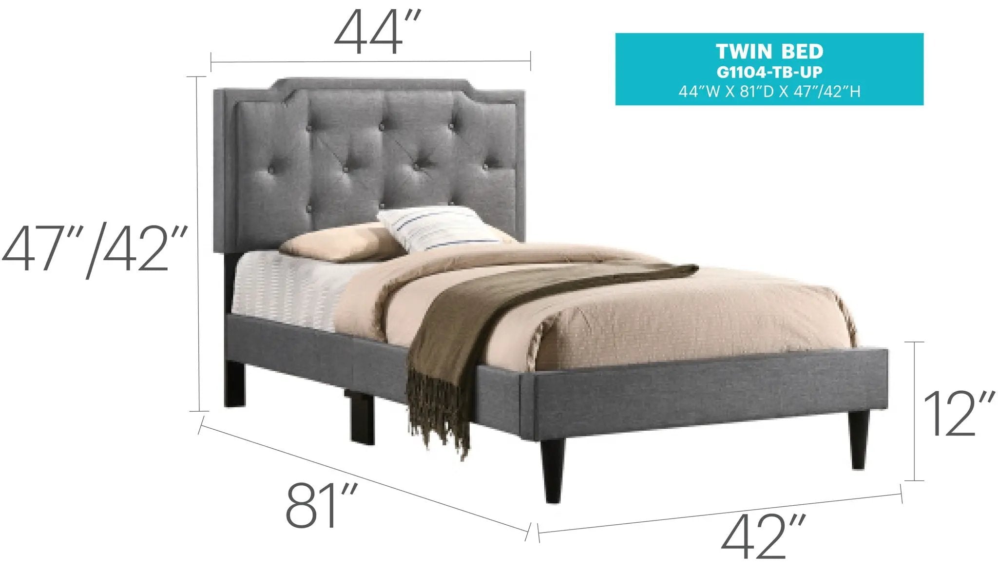 Button Tufted Bed Charming For Cozy Spaces by Unique Piece Furniture