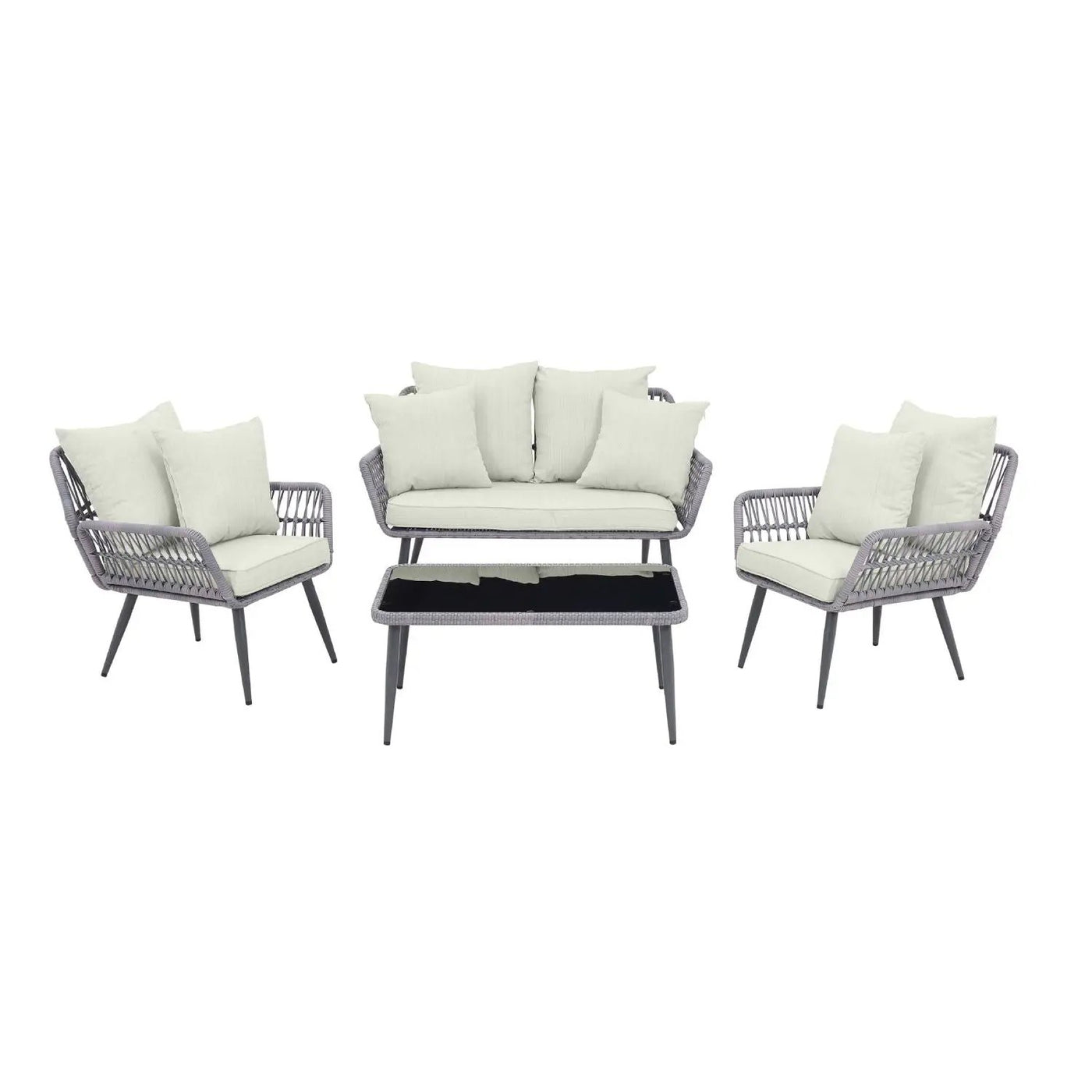 Portofino - 4 Piece Outdoor Conversation Set by HouseOfZazla