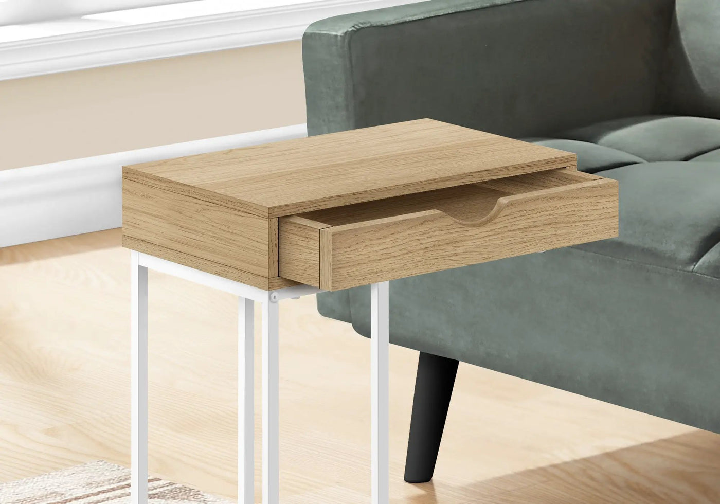Accent Table, C - Shaped Contemporary & Modern Design by HouseOfZazla