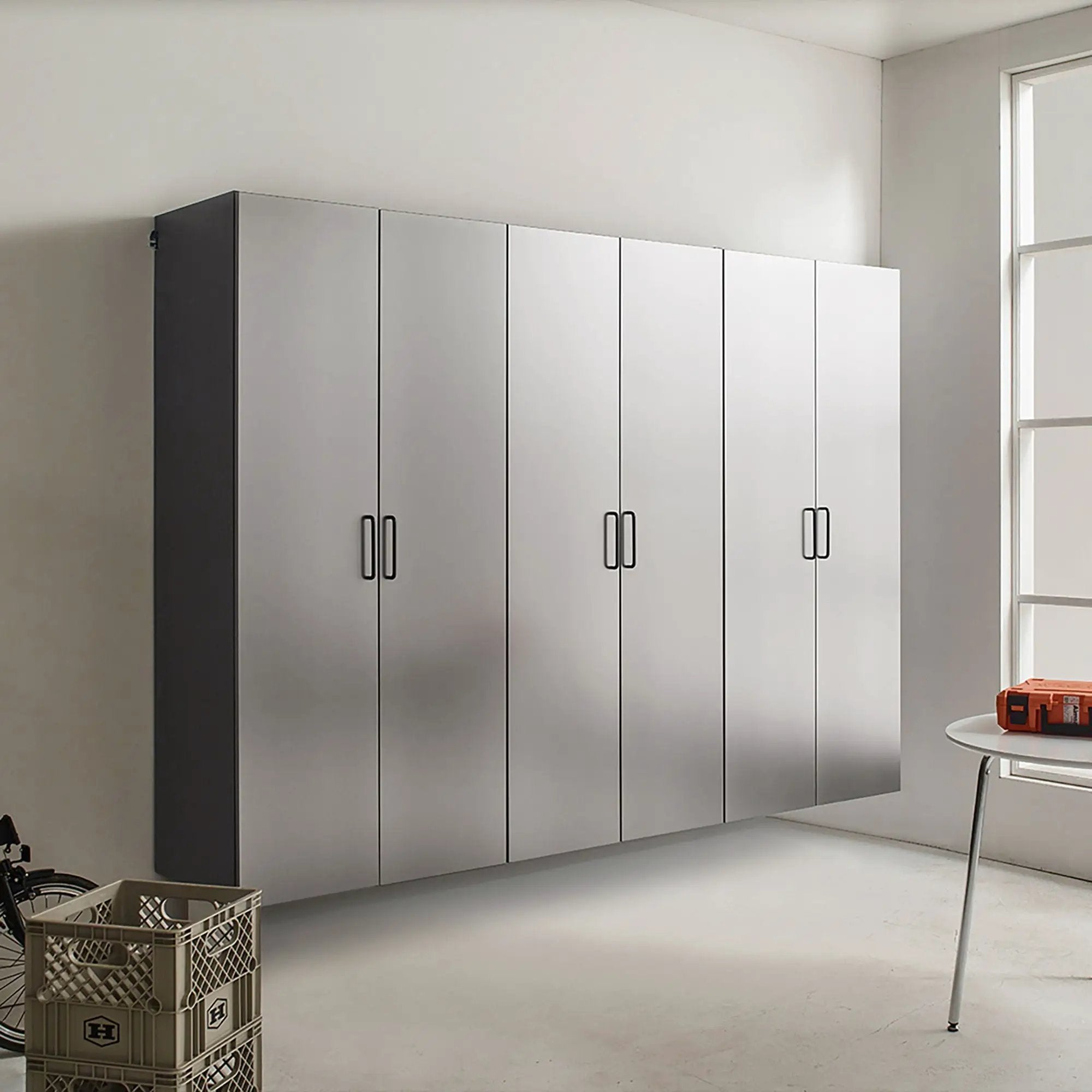 Astro Series - Garage Cabinet Set - Metallic Gray by HouseOfZazla