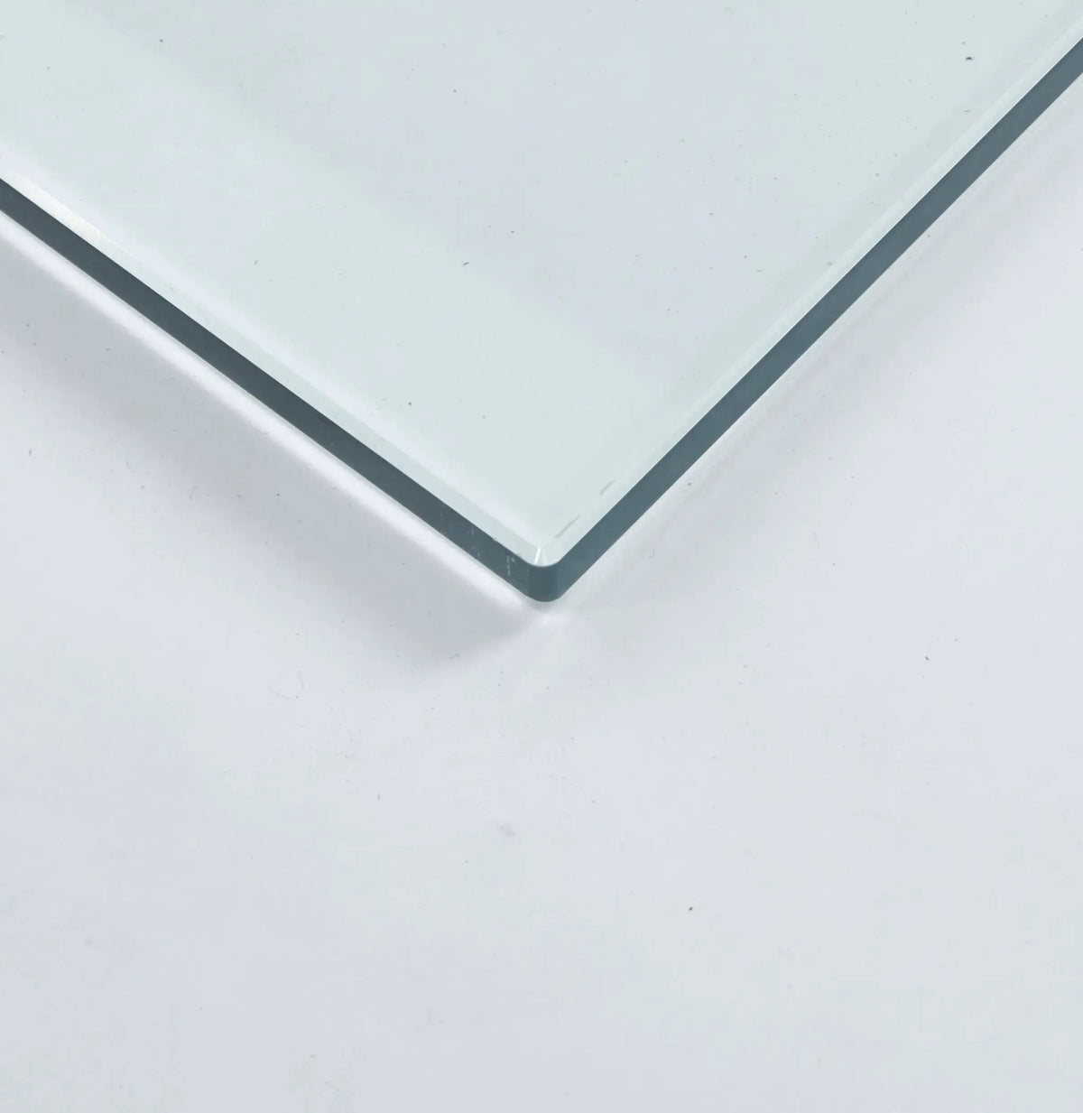 Tempered Clear Glass Top 80CM Square Dining Table by HouseOfZazla