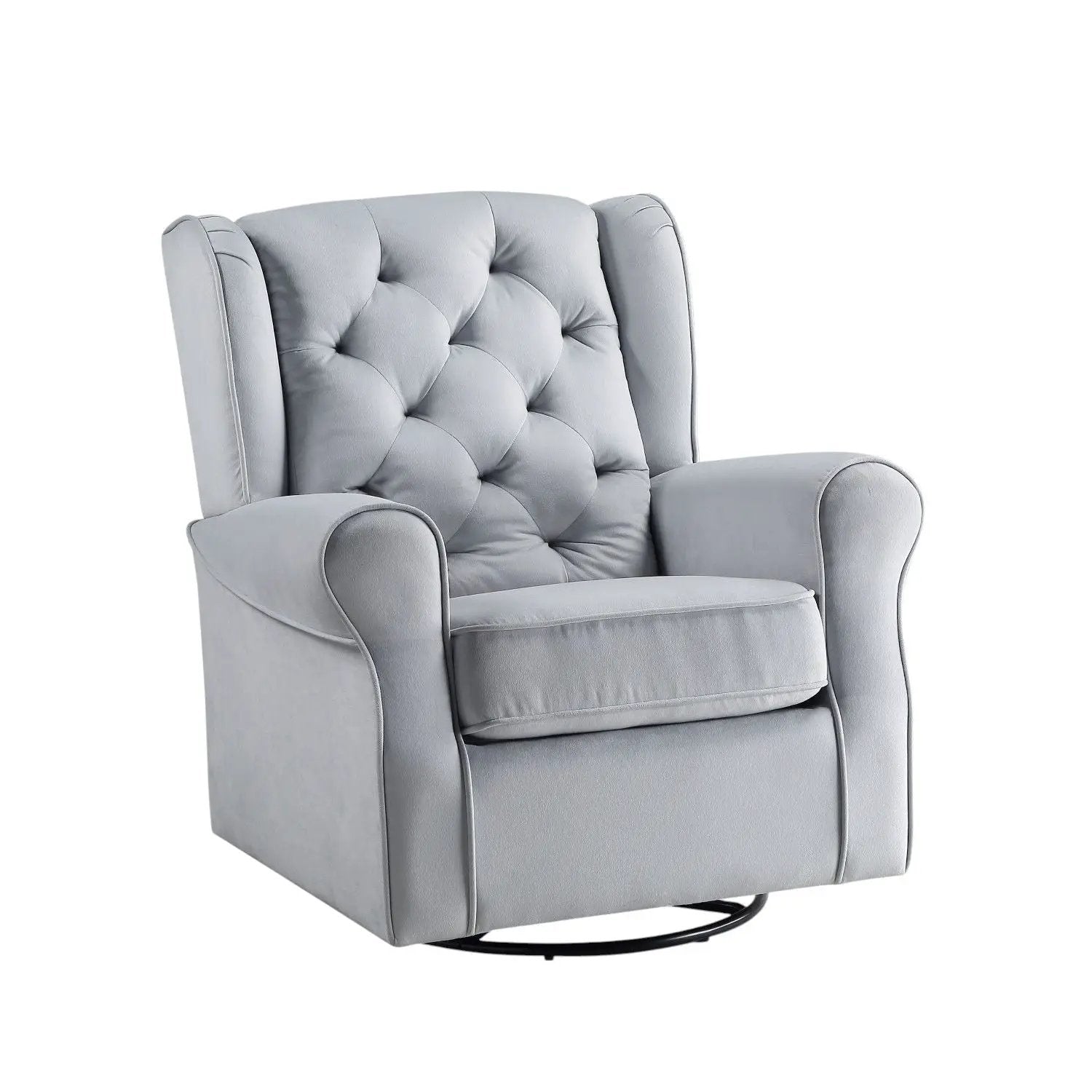 Glider Chair With Swivel - Gray by Unique Piece Furniture