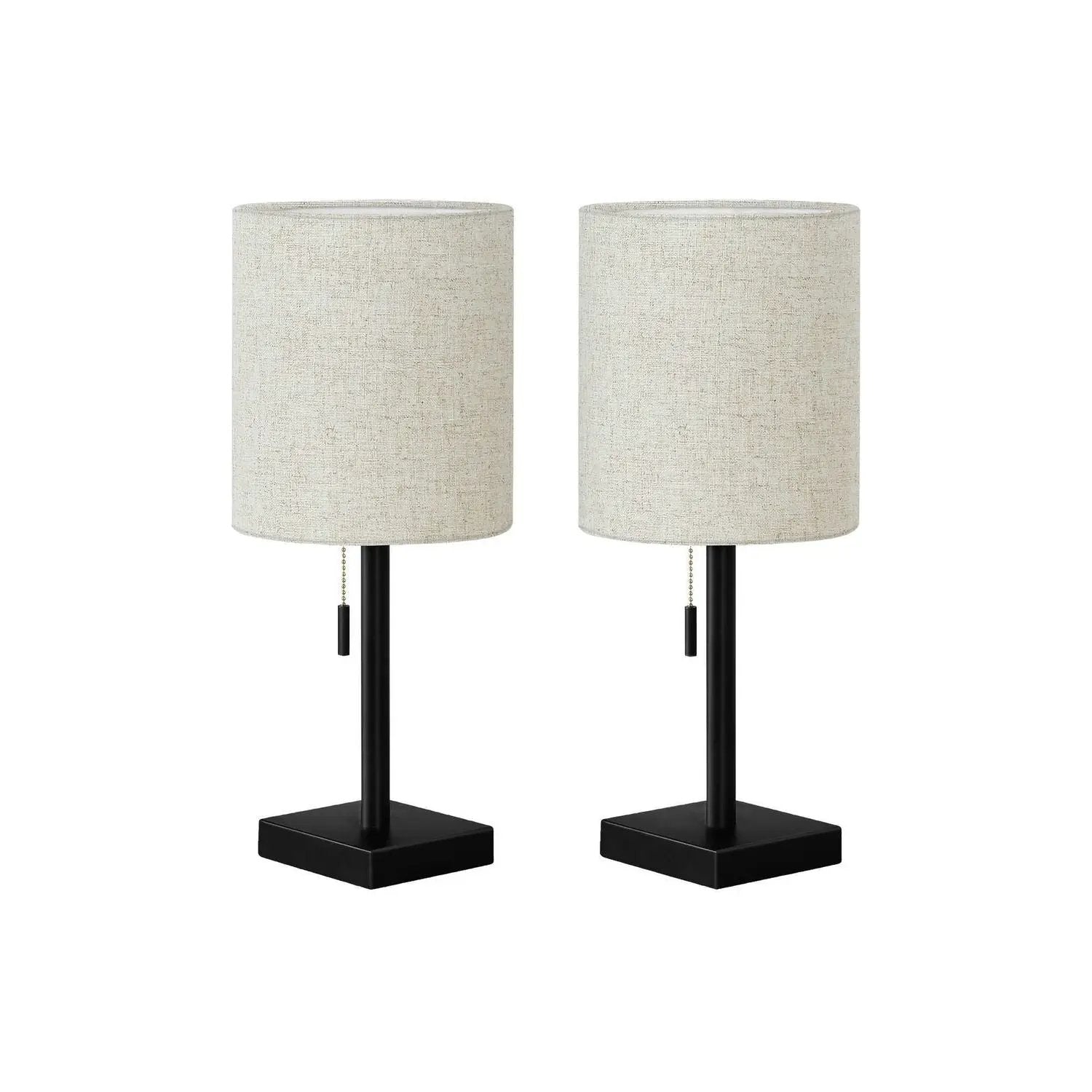 Lighting, Table Lamp, USB Port Included, Nickel, Contemporary (Set of 2) by Unique Piece Furniture